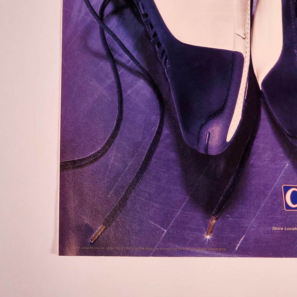 Vintage Adidas SL Hoops Sneaker Print Ad 2003 Sneakerhead Collector Wall Decor - Picture 4 of 5